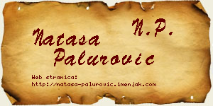 Nataša Palurović vizit kartica